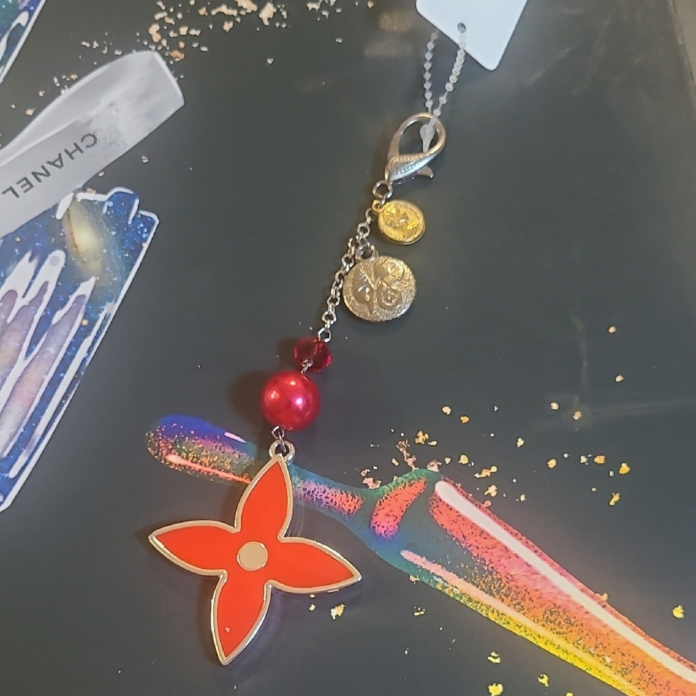 Rainbow Jewelry Red Floral Key Holder